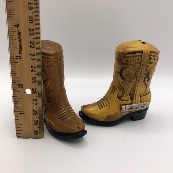 Arkansas Cowboy Boots Salt and Pepper Shakers - Picture 5 of 7